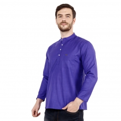 Mens M. Violet Short Kurta